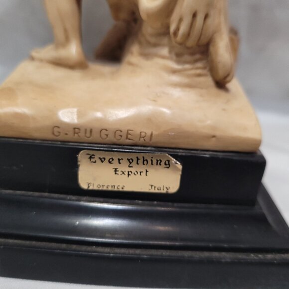 SOLD! G. Ruggeri Sculpture Italy Mythology Nude Hercules Diomedes Vintage 60's - Picture 6 of 16